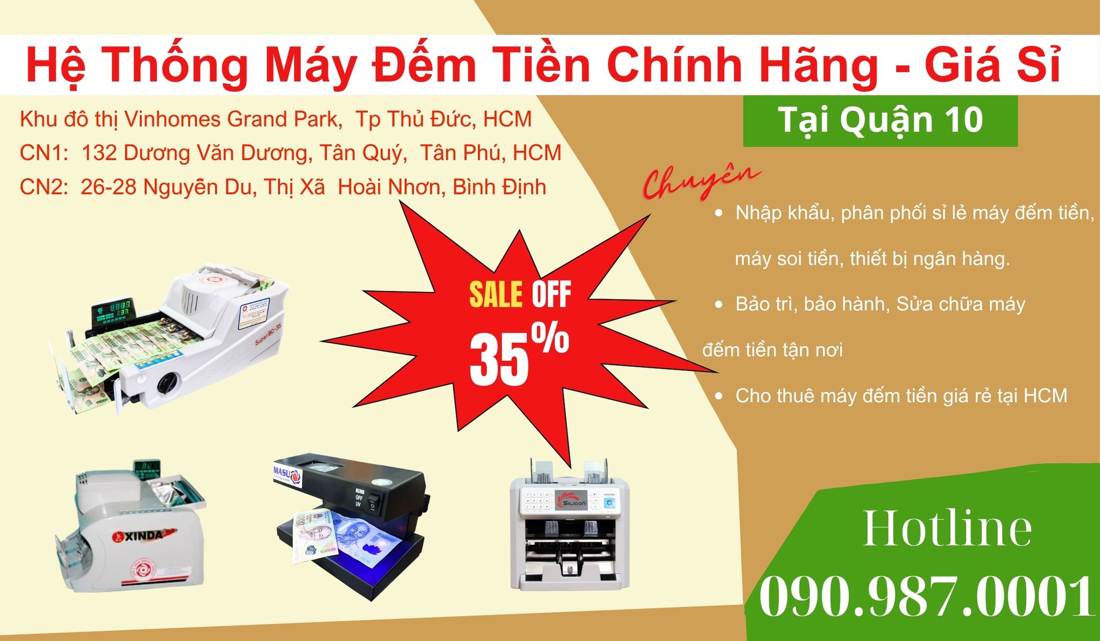 Địa chỉ BÁN Máy đếm tiền Giá rẻ Tại Quận 10