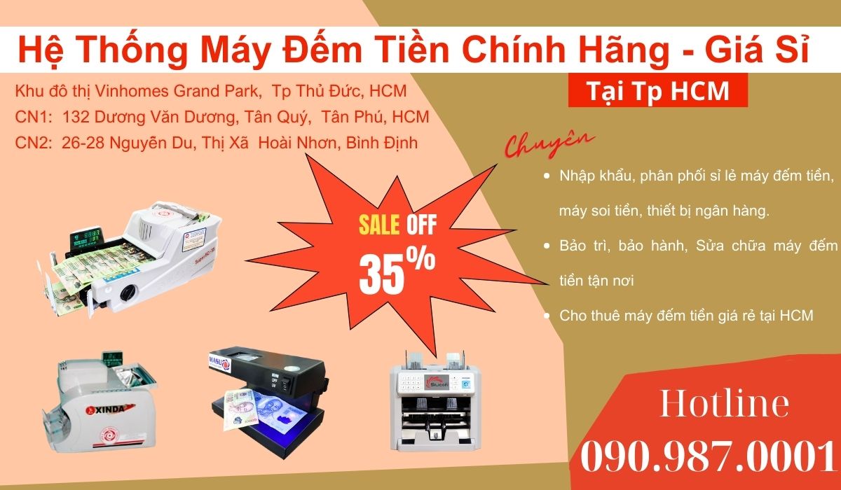 Địa chỉ bán Máy đếm tiền giá rẻ tại HCM