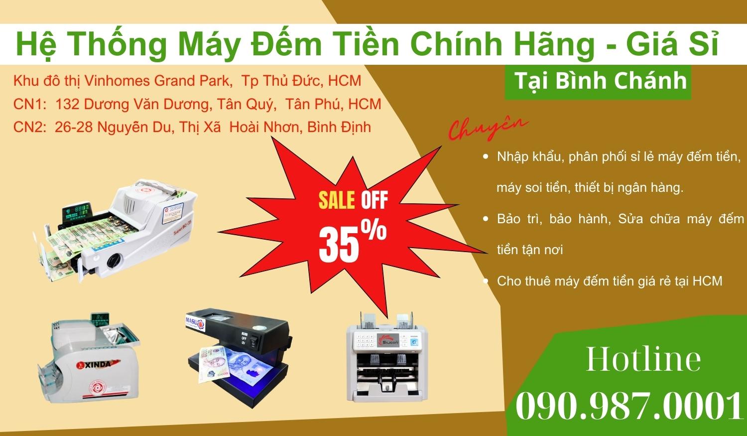 Máy Đếm Tiền Gía rẻ tại Bình Chánh