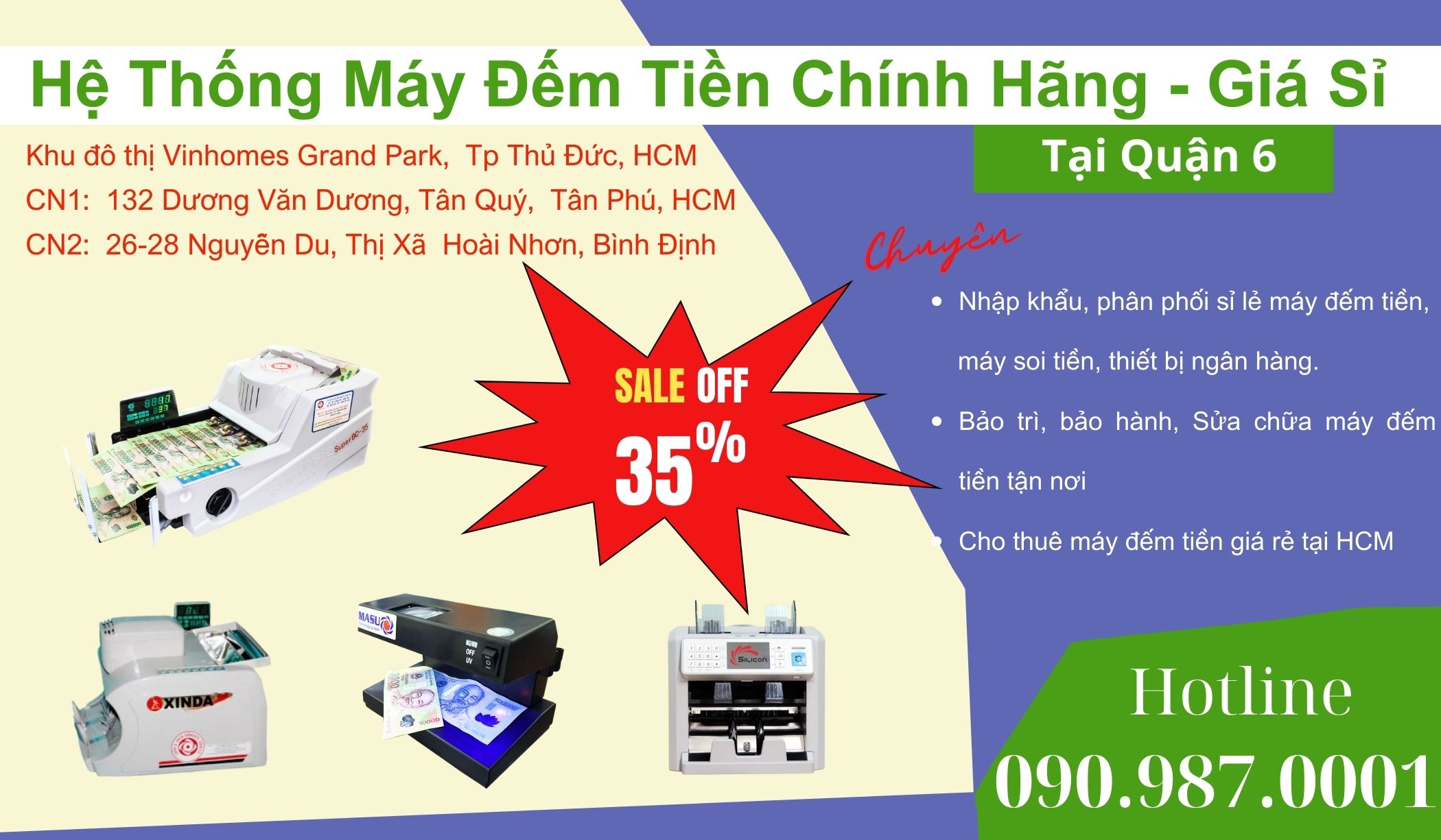 Máy đếm tiền Giá rẻ Tại Quận 6