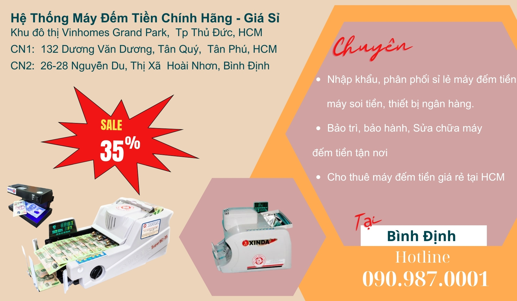 MUA MÁY ĐẾM TIỀN TẠI BÌNH ĐỊNH