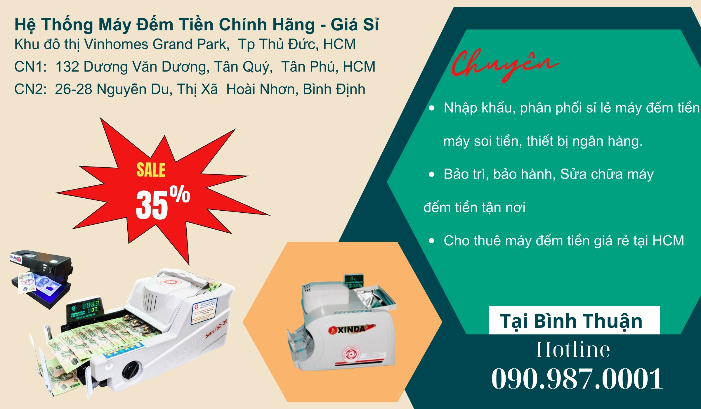 Máy đếm tiền Giá rẻ Tại Bình Thuận