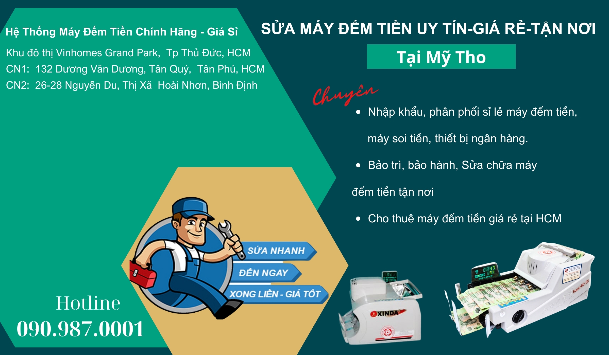 Sửa Máy đếm tiền Giá rẻ Tại Mỹ Tho