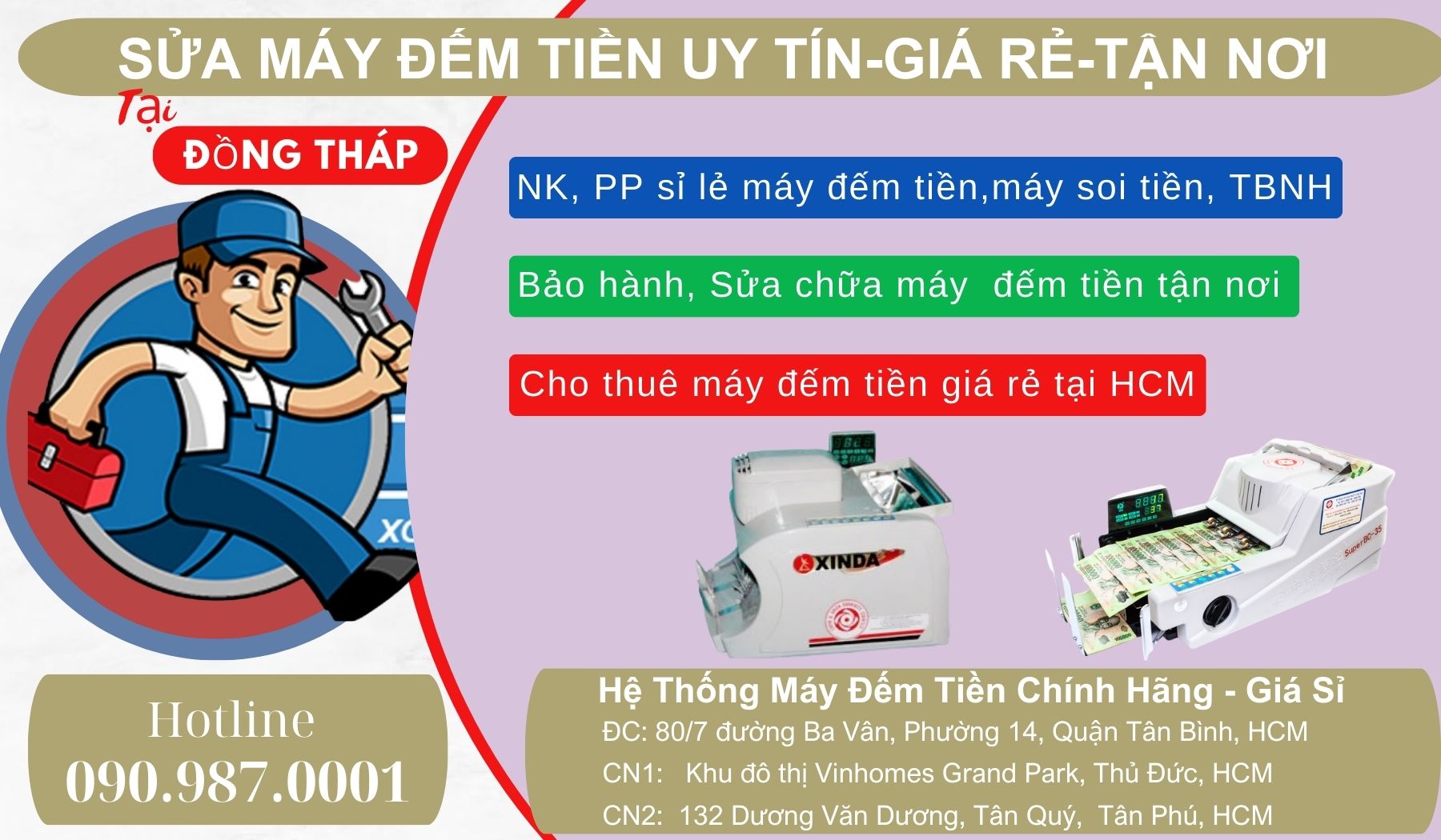 Địa chỉ Sửa Máy đếm tiền uy tín tại Đồng tháp