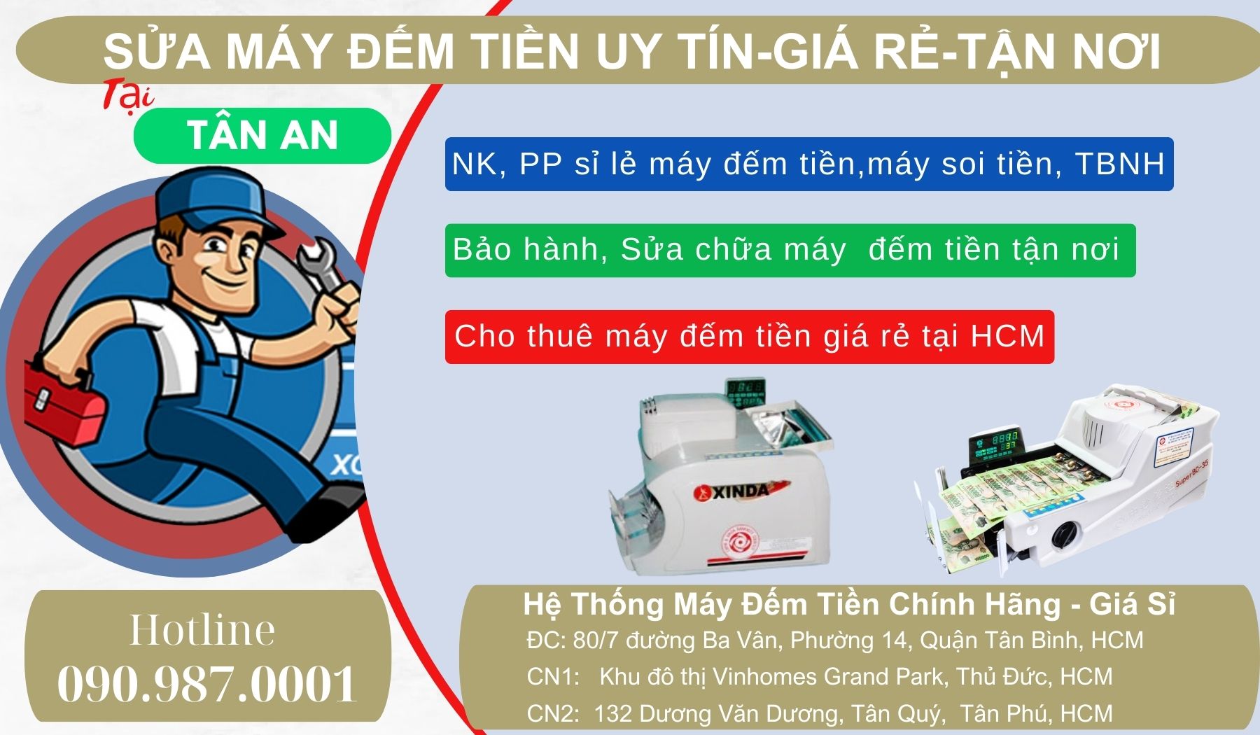 Sửa Máy Đếm Tiền Uy Tín tại Tân An