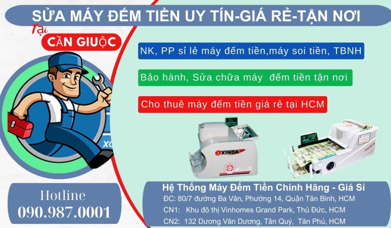 Sửa Máy đếm tiền giá rẻ tại Cần Giuộc