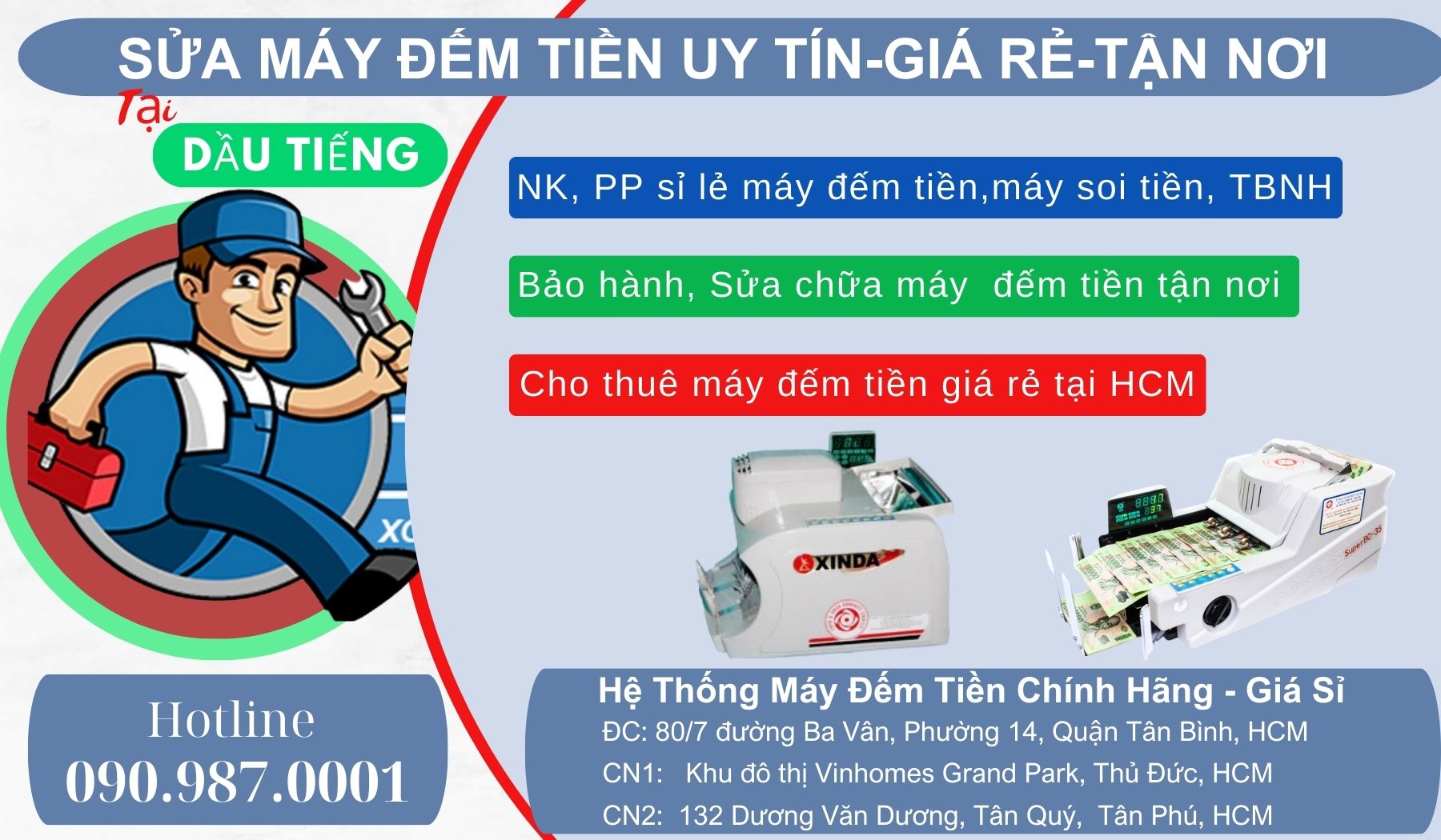 Sửa Máy đếm tiền giá rẻ tại dầu tiếng