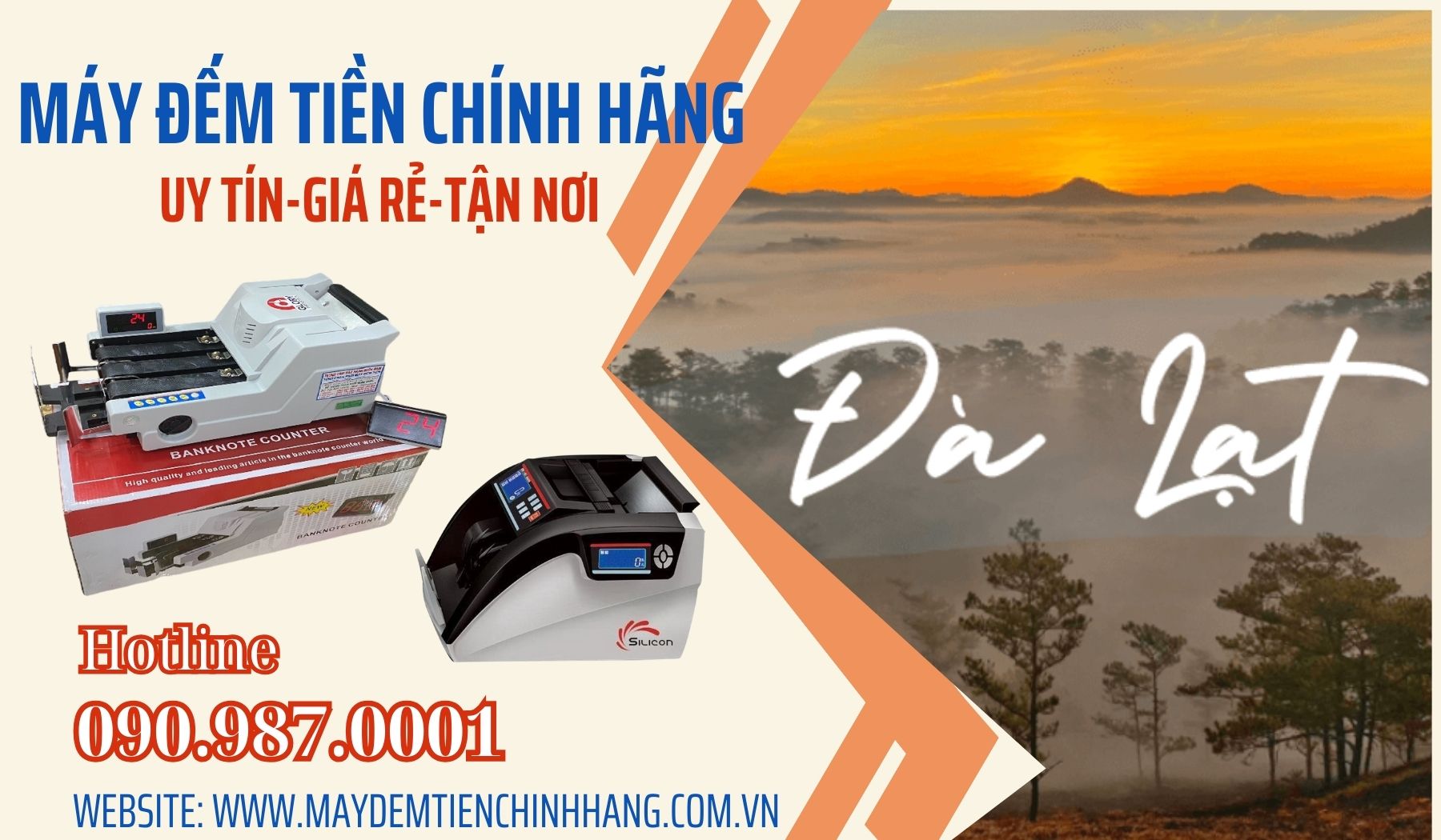 Máy đếm tiền giá rẻ tại Đà lạt