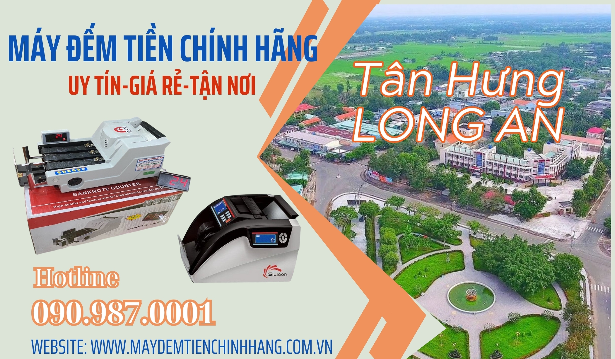 Máy đếm tiền giá rẻ tại Tân Hưng Long An