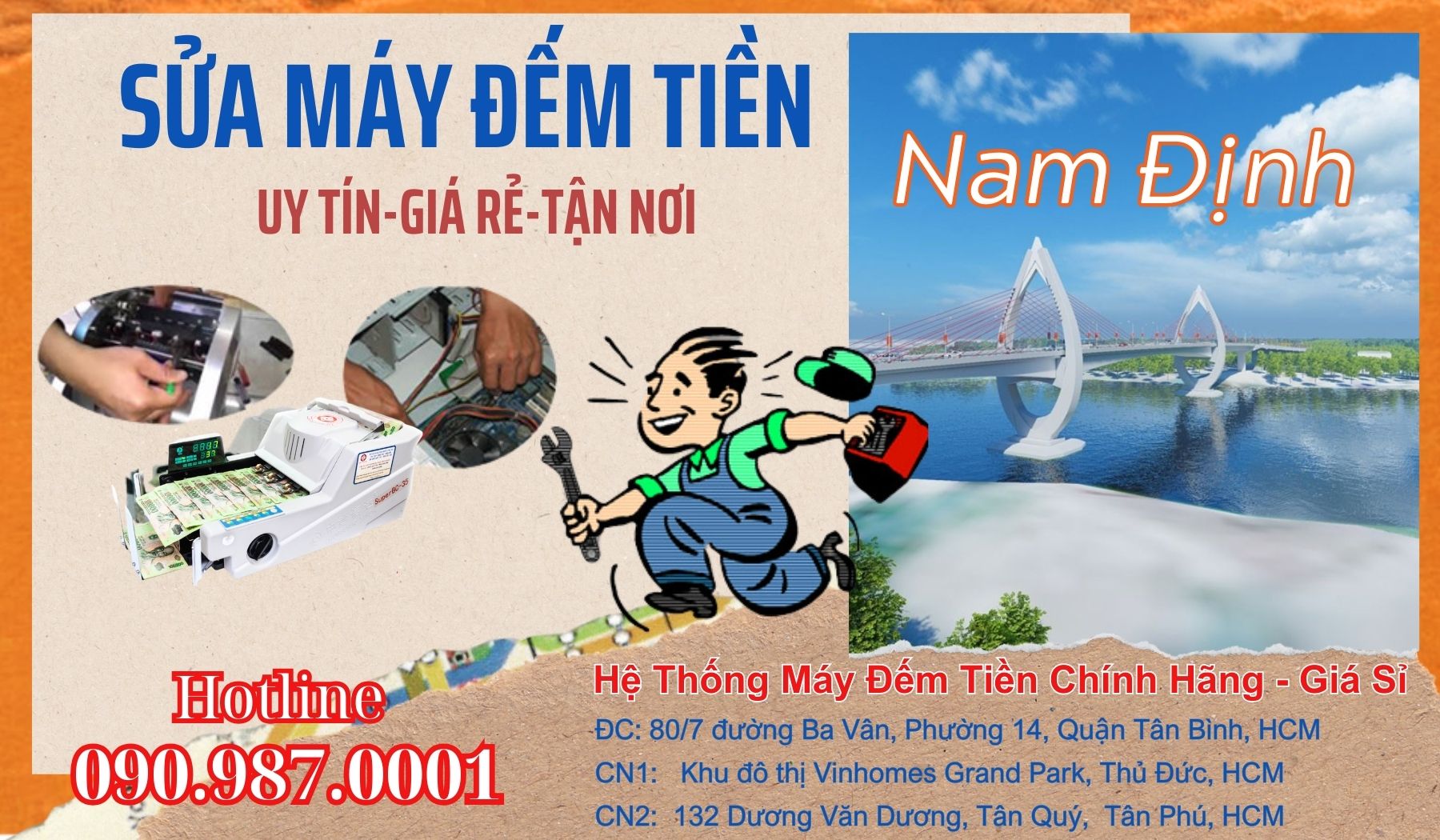 Sửa máy đếm tiền tại Nam Định