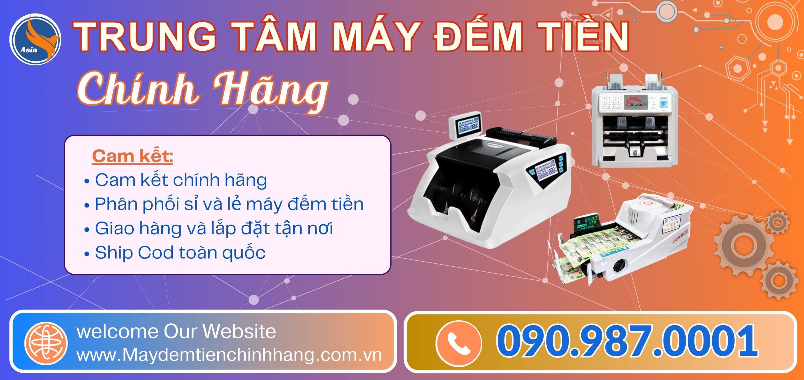 MÁY ĐẾM TIỀN CHÍNH HÃNG